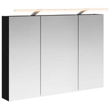 Badkamer spiegelkast met plank Zwart Eiken 100 x 14,5 x 70 cm