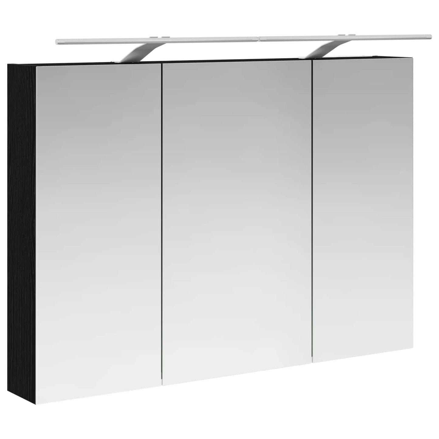Badkamer spiegelkast met plank Zwart Eiken 100 x 14,5 x 70 cm