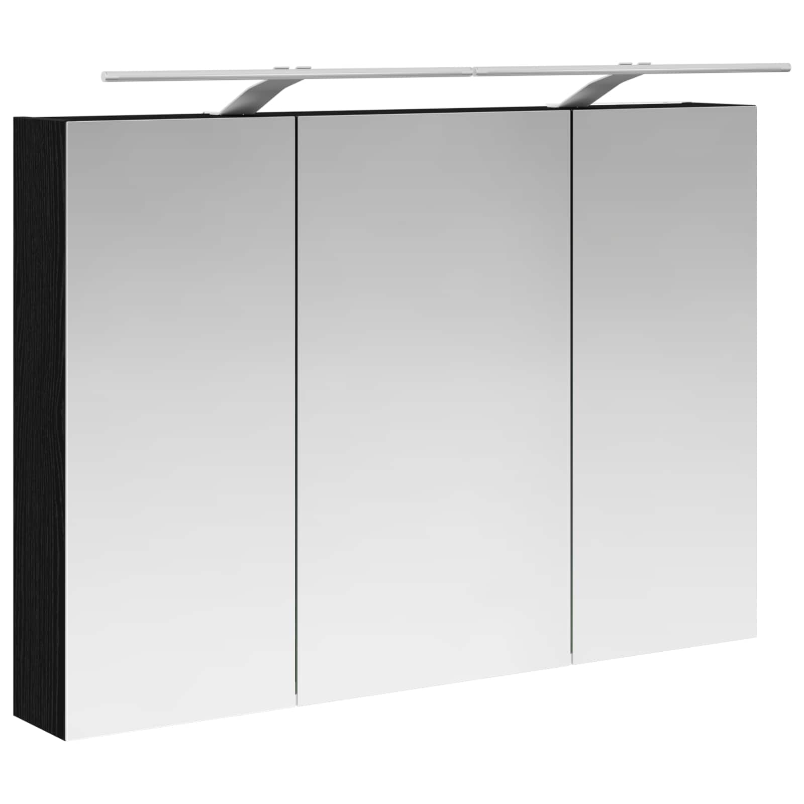 Badkamer spiegelkast met plank Zwart Eiken 100 x 14,5 x 70 cm