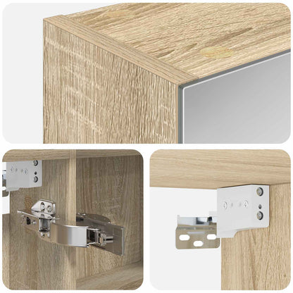 Badkamer spiegelkast met plank Sonoma Eiken 100 x 14,5 x 70 cm