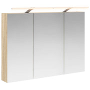 Badkamer spiegelkast 100x14,5x70 cm Sonoma Eiken