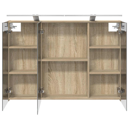 Badkamer spiegelkast met plank Sonoma Eiken 100 x 14,5 x 70 cm