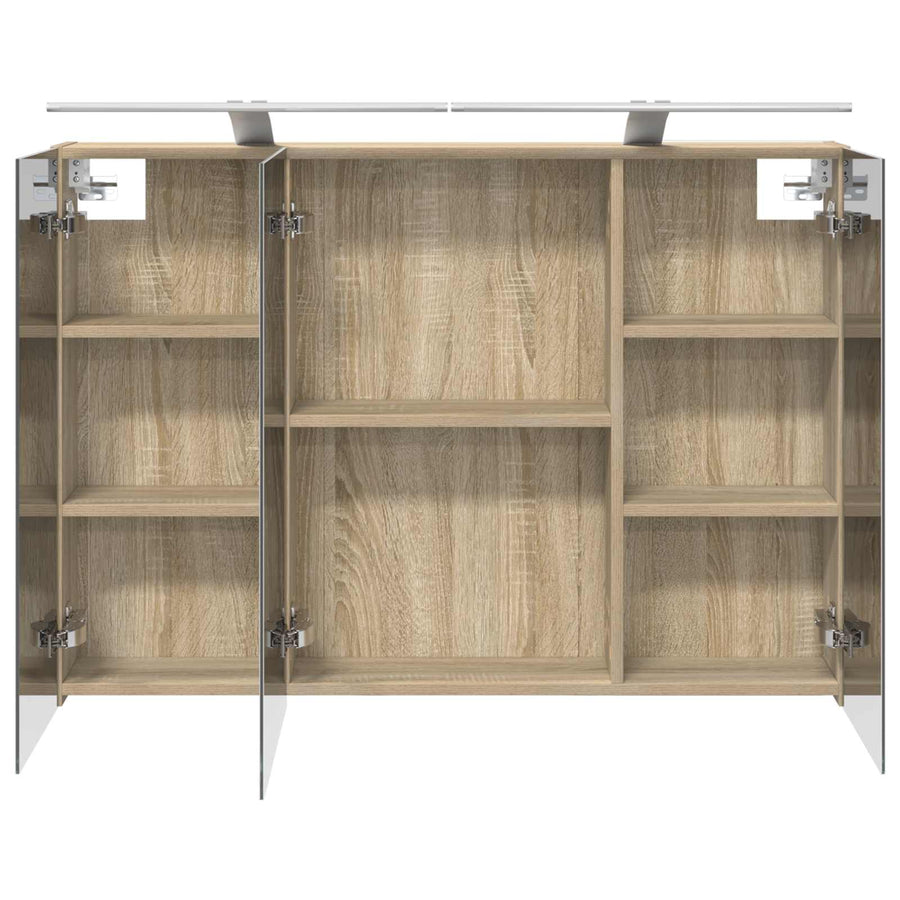 Badkamer spiegelkast met plank Sonoma Eiken 100 x 14,5 x 70 cm