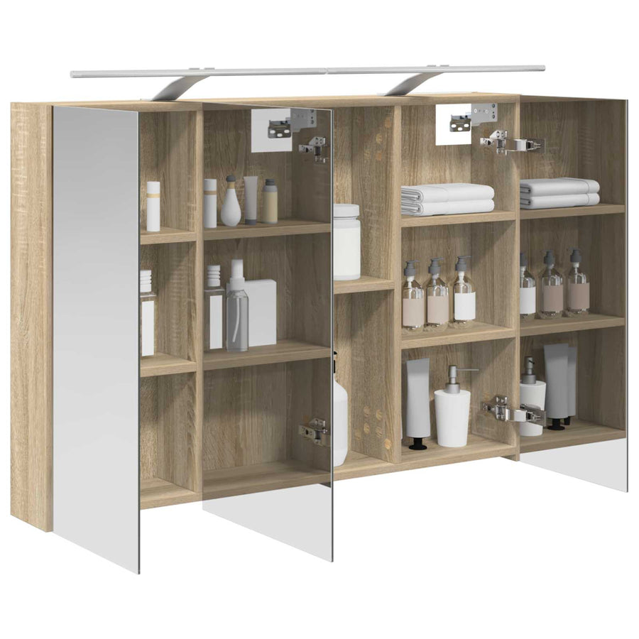 Badkamer spiegelkast met plank Sonoma Eiken 100 x 14,5 x 70 cm