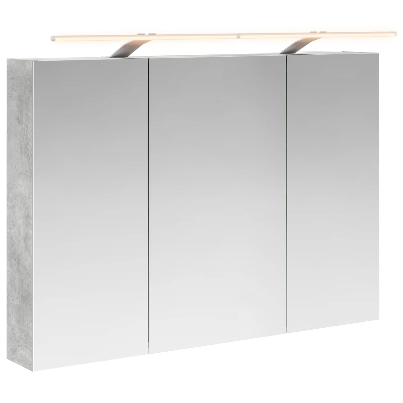 Badkamer spiegelkast met plank Beton Grijs 100 x 14,5 x 70 cm