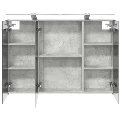 Badkamer spiegelkast met plank Beton Grijs 100 x 14,5 x 70 cm