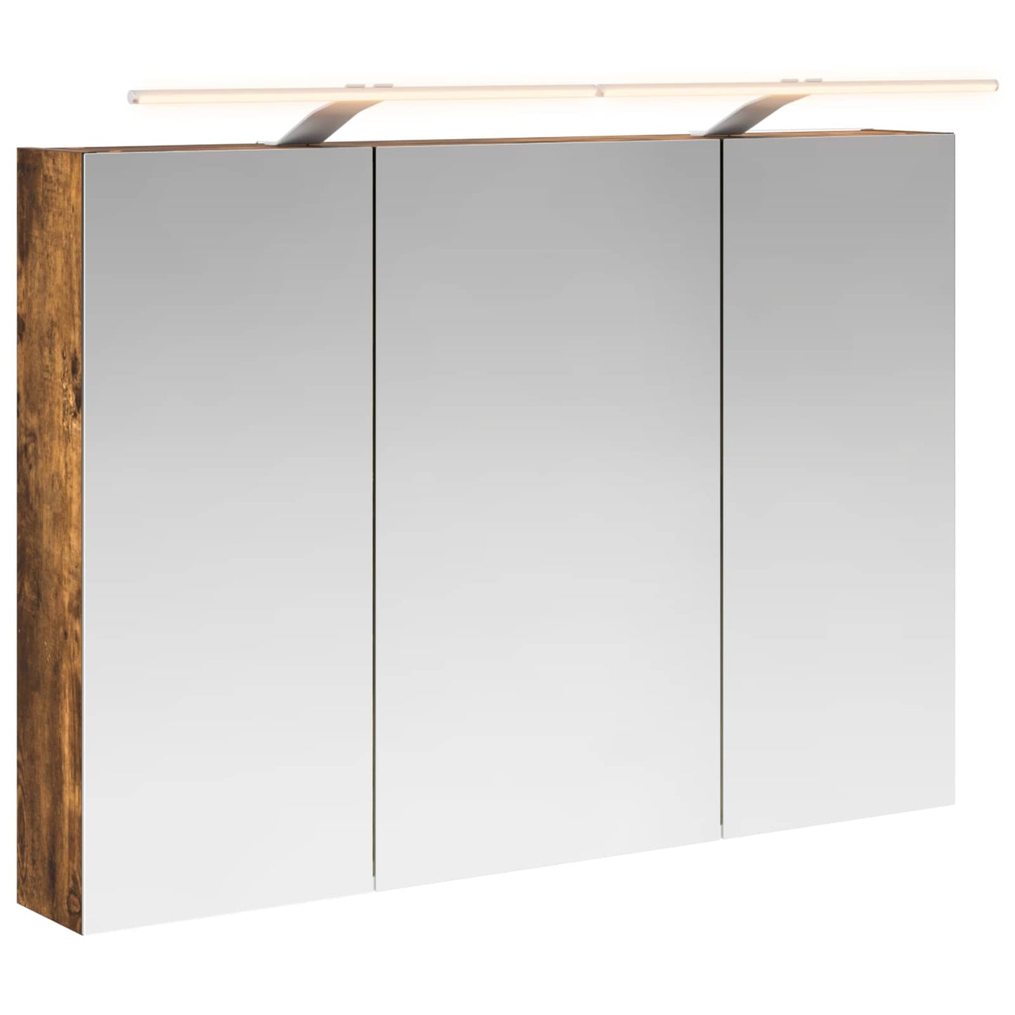 Badkamer spiegelkast met plank Gerookt eiken 100 x 14,5 x 70 cm