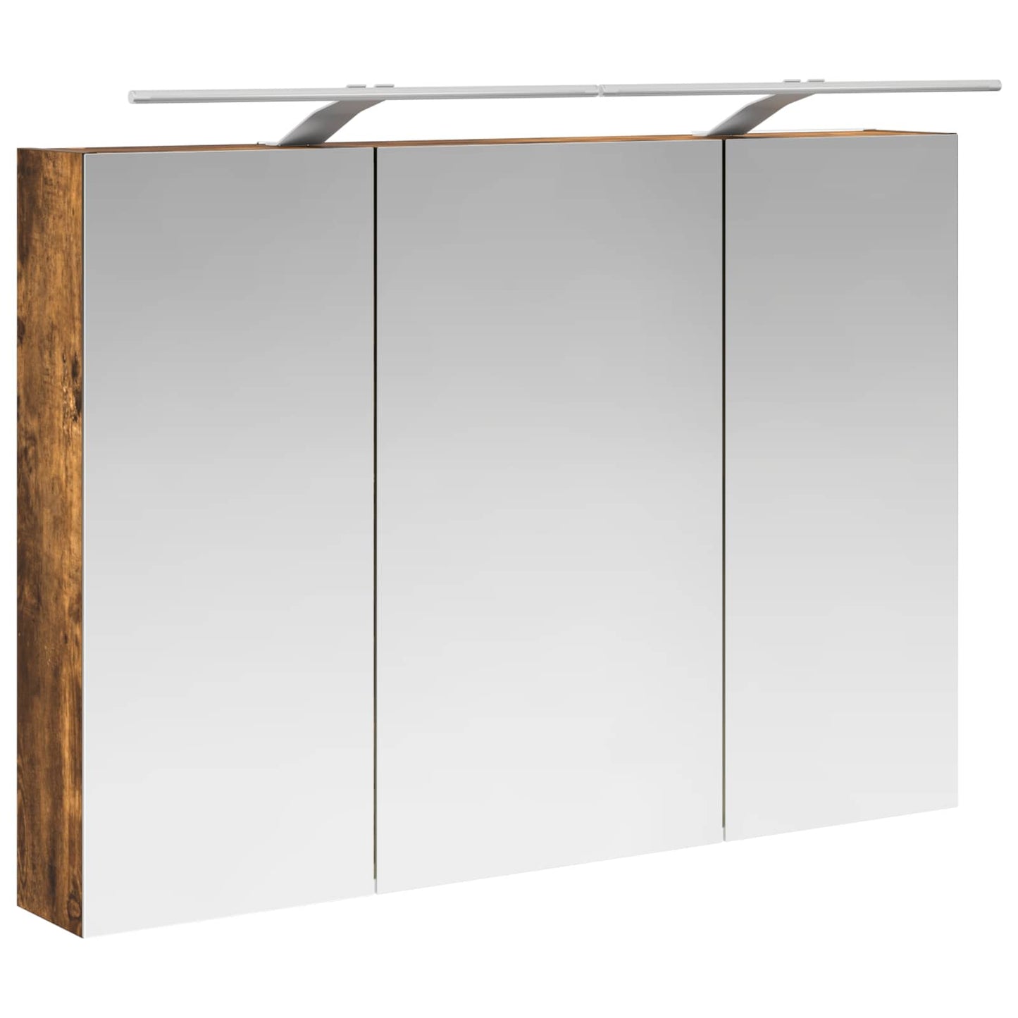 Badkamer spiegelkast met plank Gerookt eiken 100 x 14,5 x 70 cm