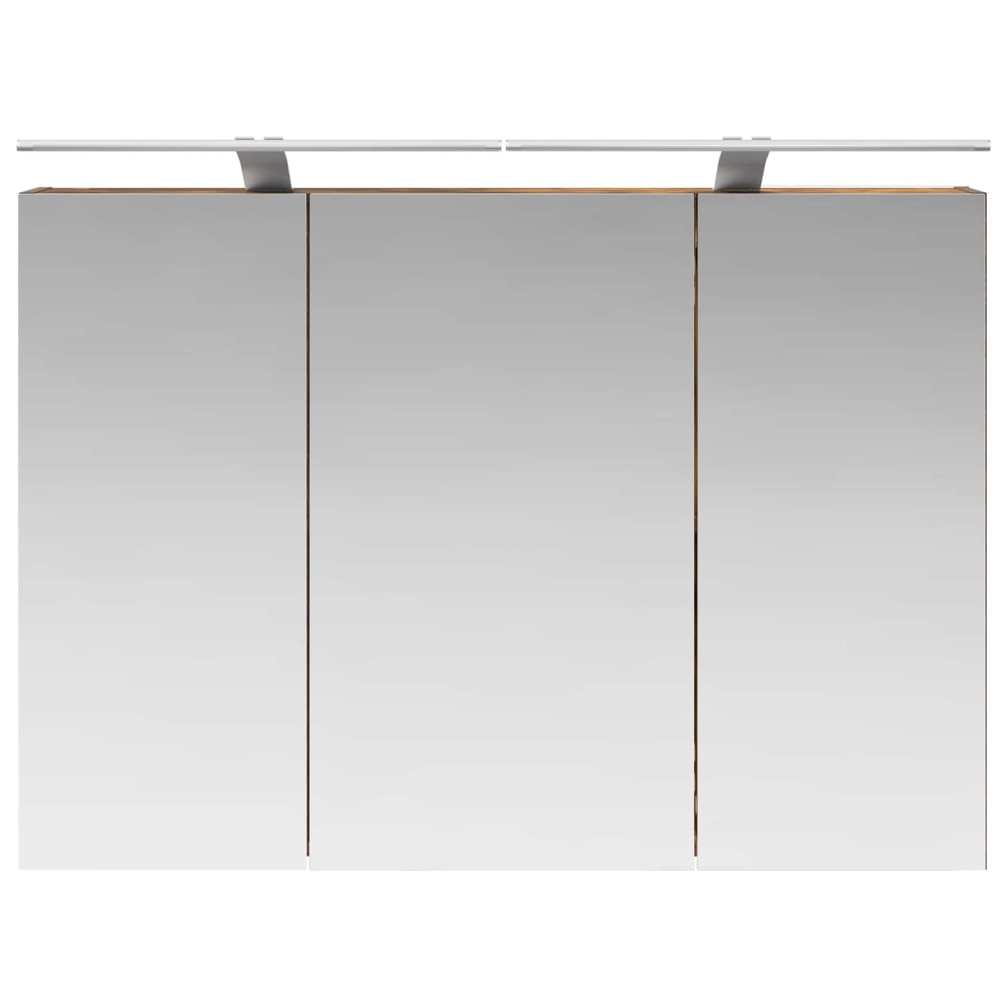 Badkamer spiegelkast met plank Gerookt eiken 100 x 14,5 x 70 cm
