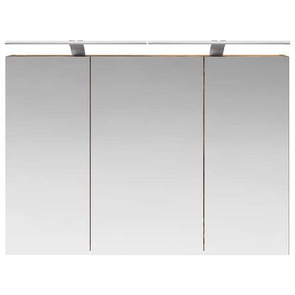 Badkamer spiegelkast met plank Gerookt eiken 100 x 14,5 x 70 cm