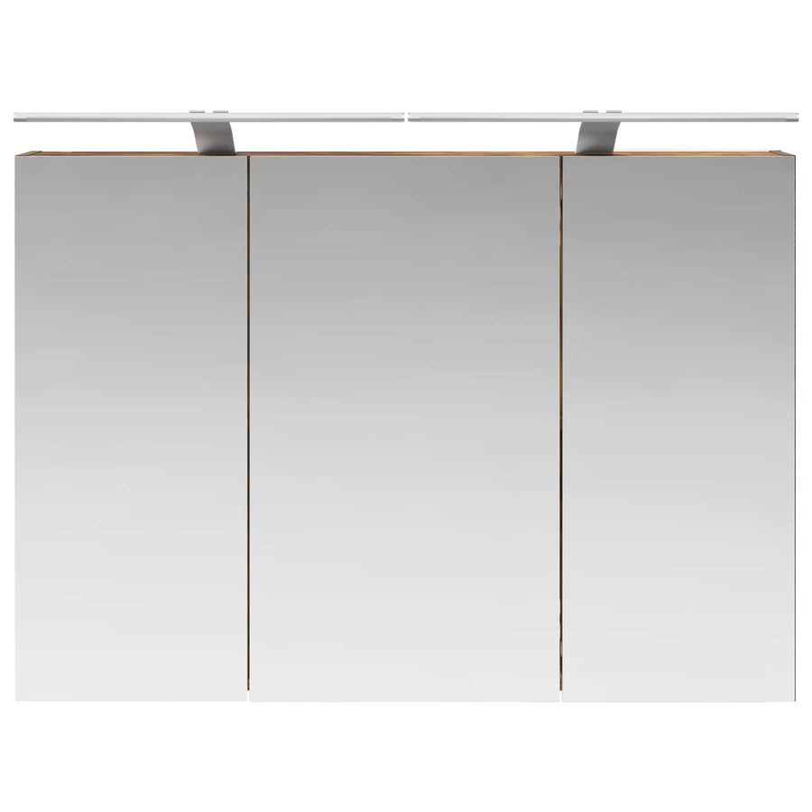 Badkamer spiegelkast met plank Gerookt eiken 100 x 14,5 x 70 cm