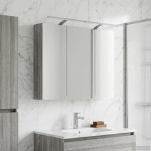 Badkamer spiegelkast met plank Grijs Sonoma 100 x 14,5 x 70 cm
