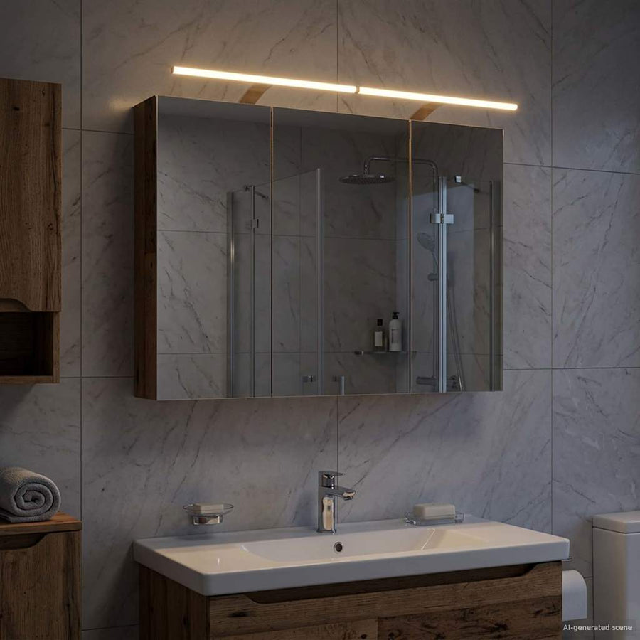Badkamer spiegelkast Oudhout 100 x 14,5 x 70 cm Bewerkt hout