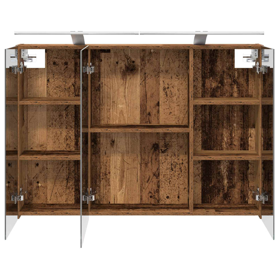 Badkamer spiegelkast Oudhout 100 x 14,5 x 70 cm Bewerkt hout