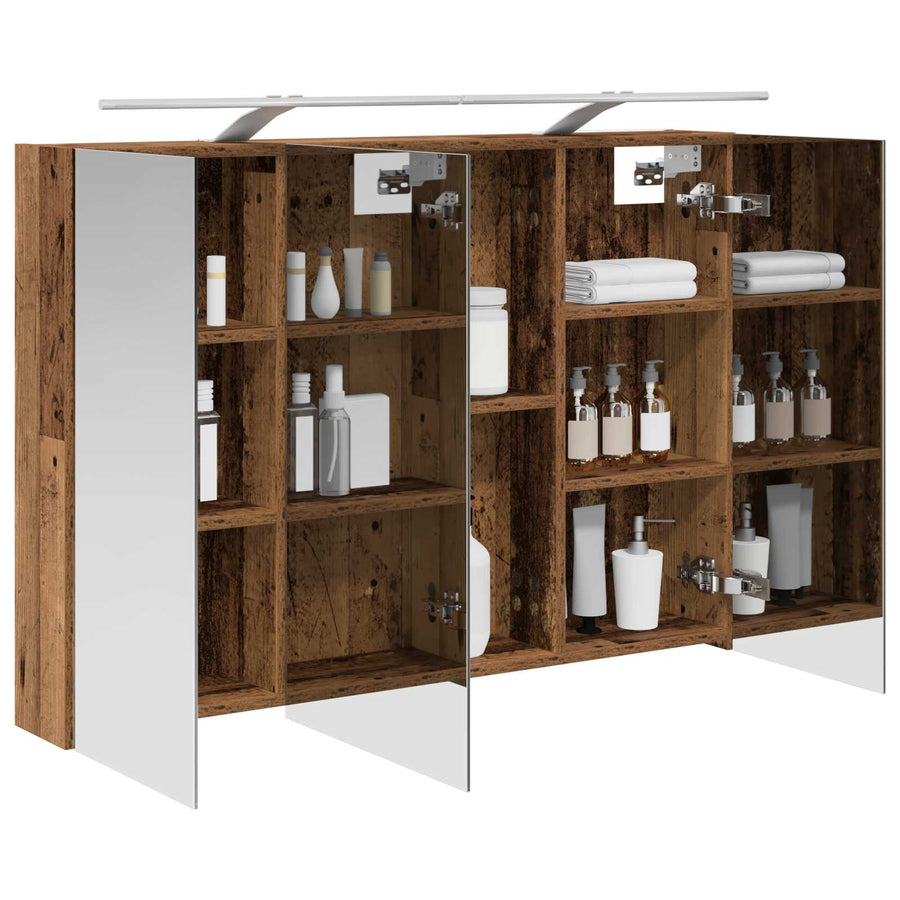 Badkamer spiegelkast Oudhout 100 x 14,5 x 70 cm Bewerkt hout