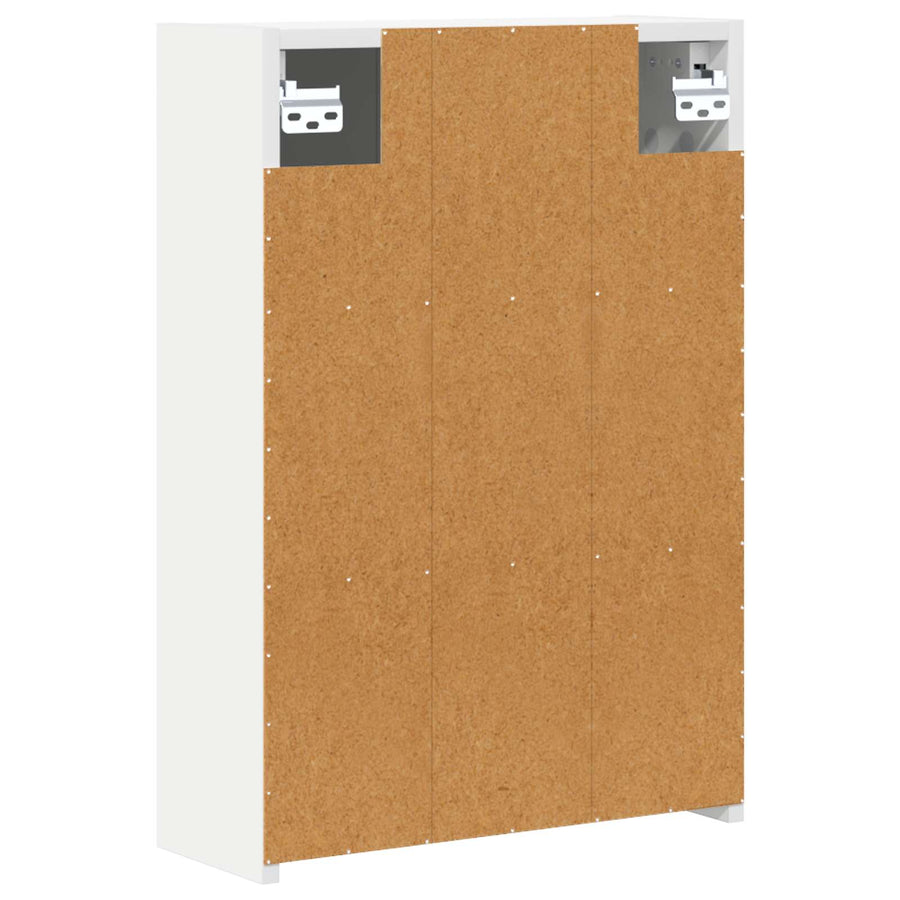Badkamer spiegelkast Wit 43 x 16 x 62.5 cm Bewerkt hout