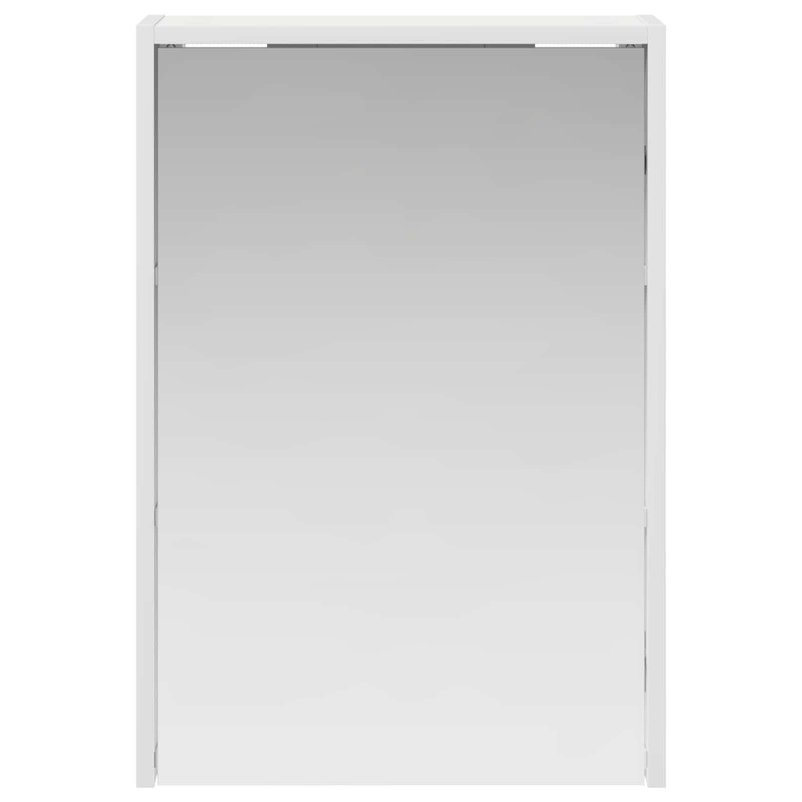 Badkamer spiegelkast Wit 43 x 16 x 62.5 cm Bewerkt hout