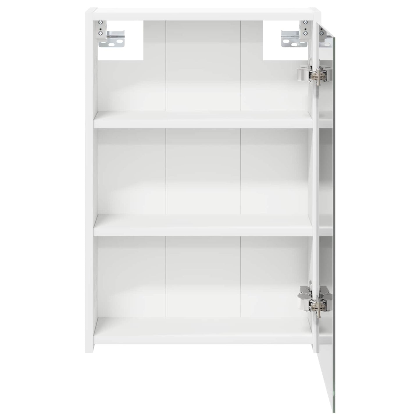 Badkamer spiegelkast Wit 43 x 16 x 62.5 cm Bewerkt hout