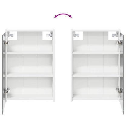 Badkamer spiegelkast Wit 43 x 16 x 62.5 cm Bewerkt hout