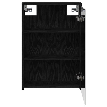 Badkamer spiegelkast Zwart Eiken 43 x 16 x 62.5 cm Bewerkt hout