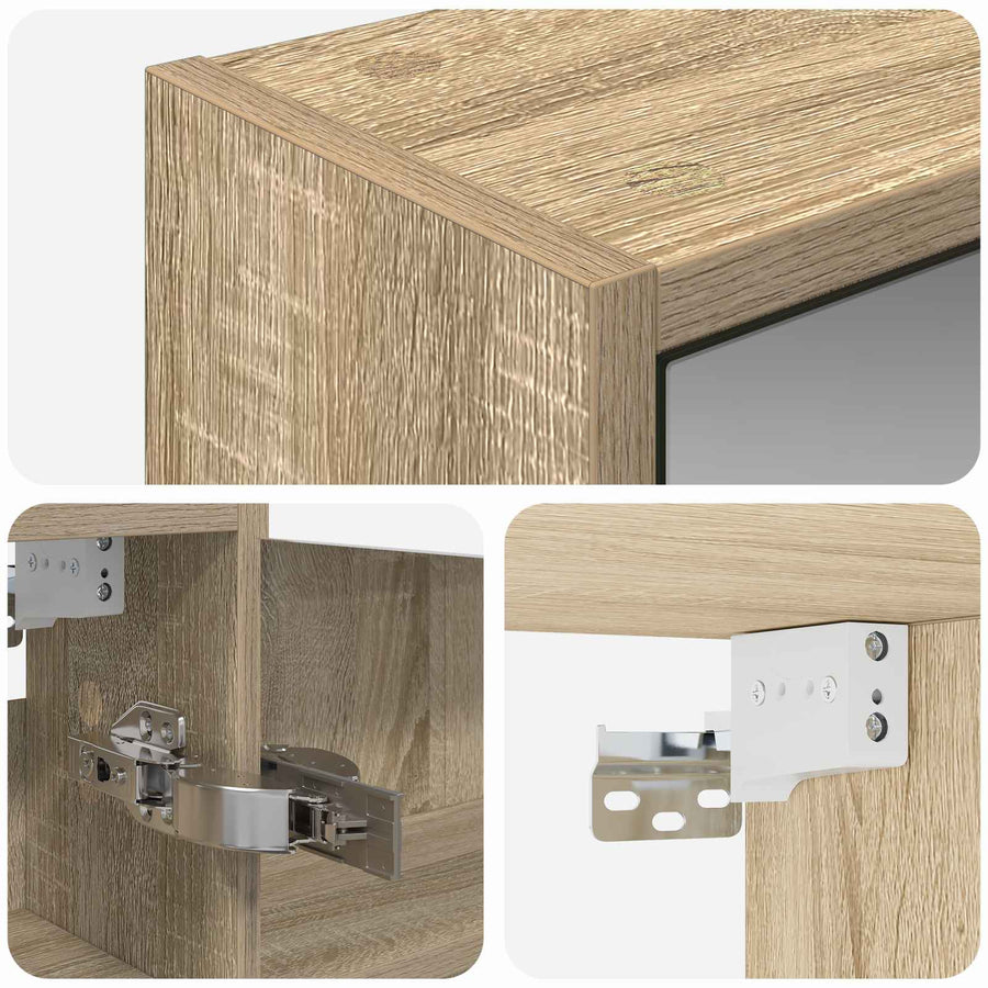 Badkamer spiegelkast met plank Sonoma Eiken 43 x 16 x 62.5 cm