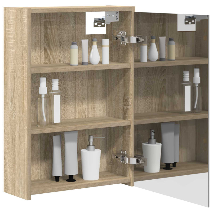 Badkamer spiegelkast met plank Sonoma Eiken 43 x 16 x 62.5 cm