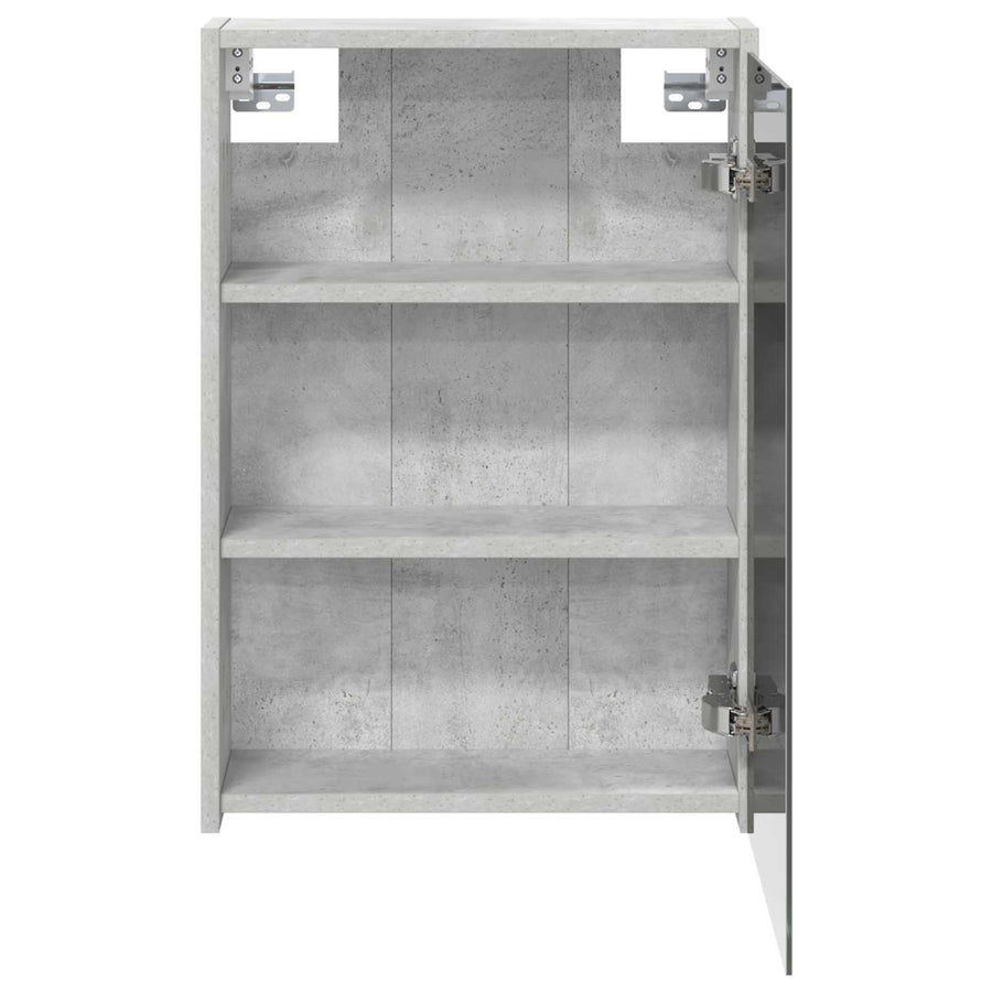 Badkamer spiegelkast Beton Grijs 43 x 16 x 62.5 cm Bewerkt hout