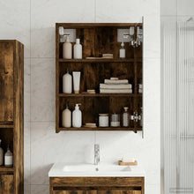 Badkamer spiegelkast met plank Gerookt eiken 43 x 16 x 62.5 cm