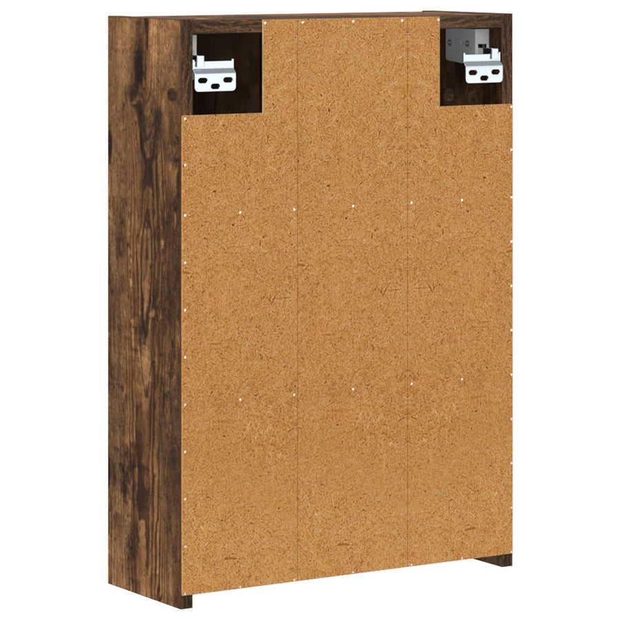 Badkamer spiegelkast met plank Gerookt eiken 43 x 16 x 62.5 cm