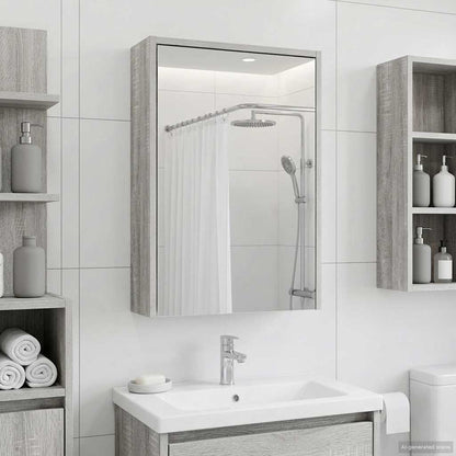 Badkamer spiegelkast met plank Grijs Sonoma 43 x 16 x 62.5 cm