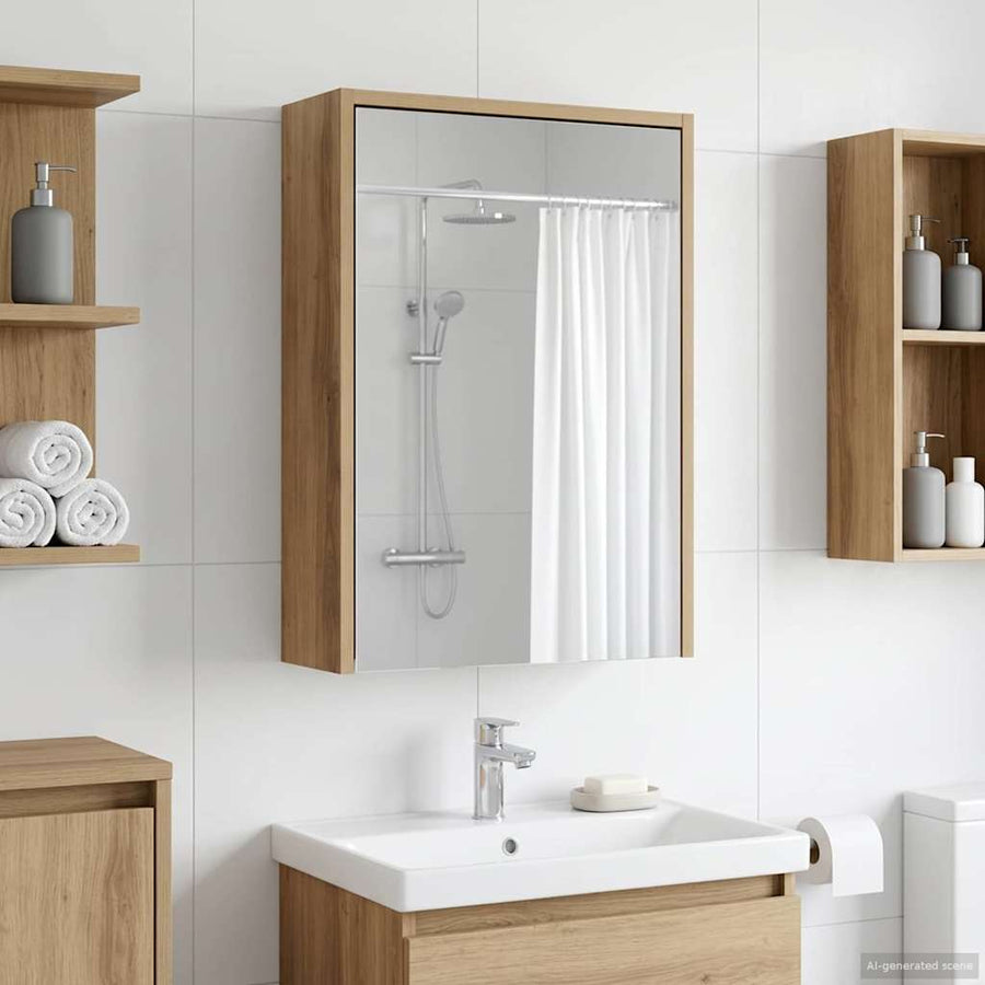 Badkamer spiegelkast Ambachtelijk eiken 43 x 16 x 62.5 cm
