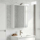 Badkamer spiegelkast 43x16x62.5 cm wit bewerkt hout