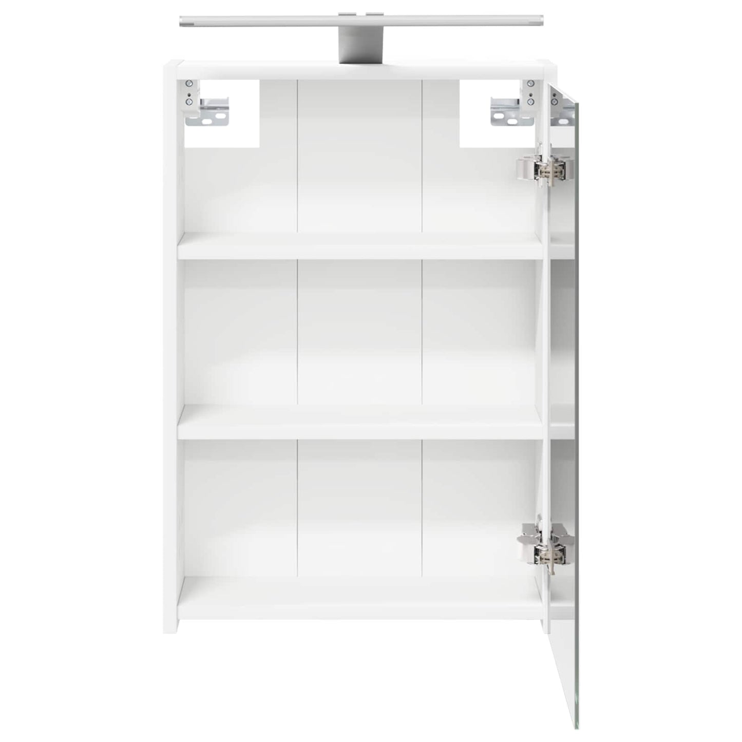 Badkamer spiegelkast Wit 43 x 16 x 62.5 cm Bewerkt hout