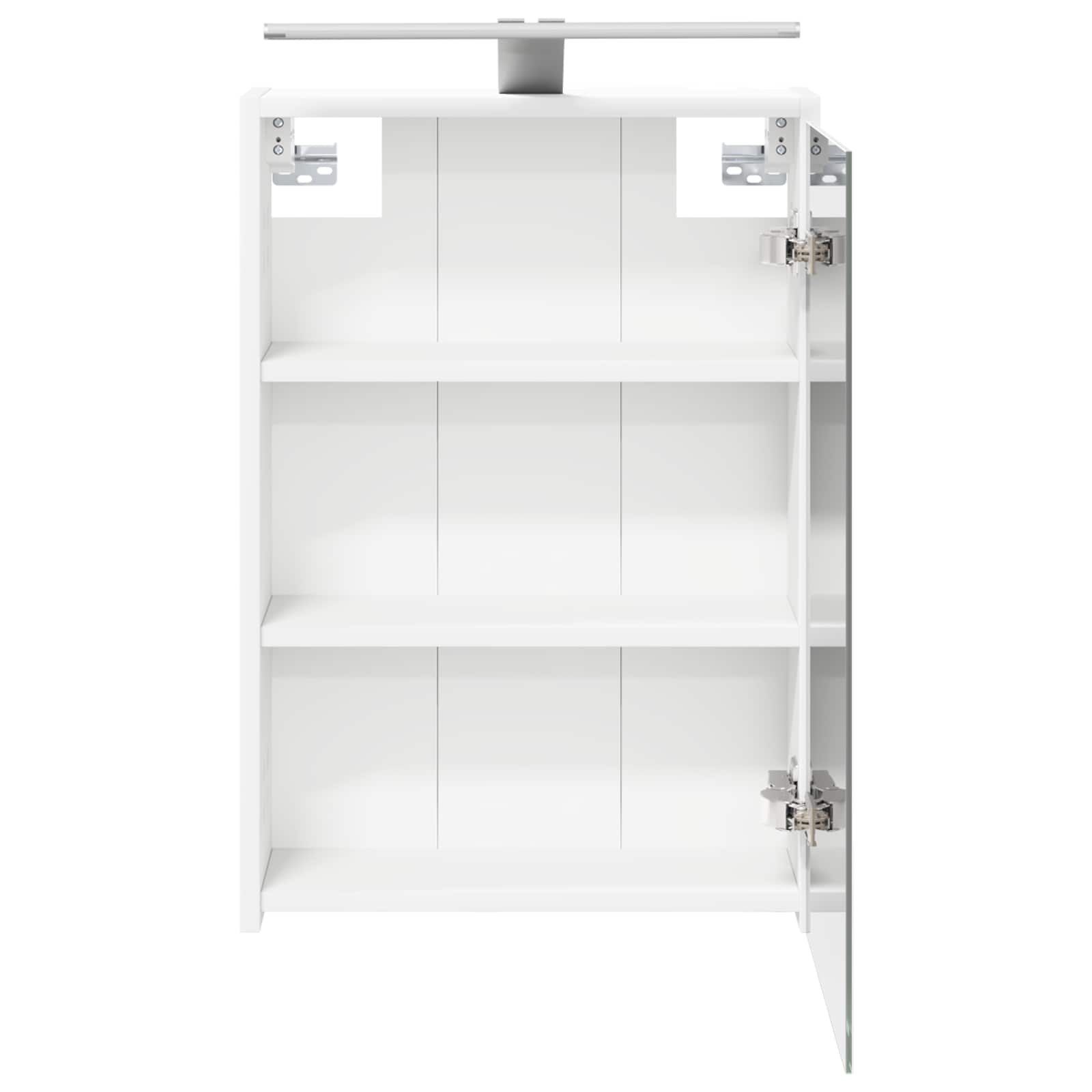 Badkamer spiegelkast Wit 43 x 16 x 62.5 cm Bewerkt hout