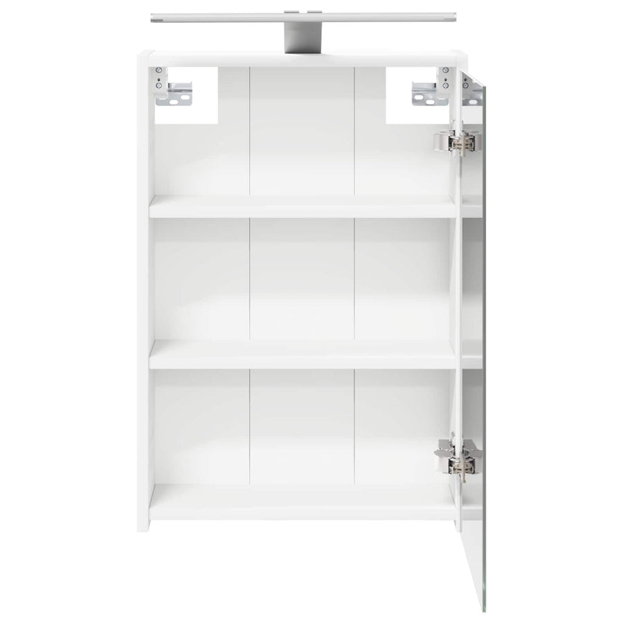 Badkamer spiegelkast Wit 43 x 16 x 62.5 cm Bewerkt hout
