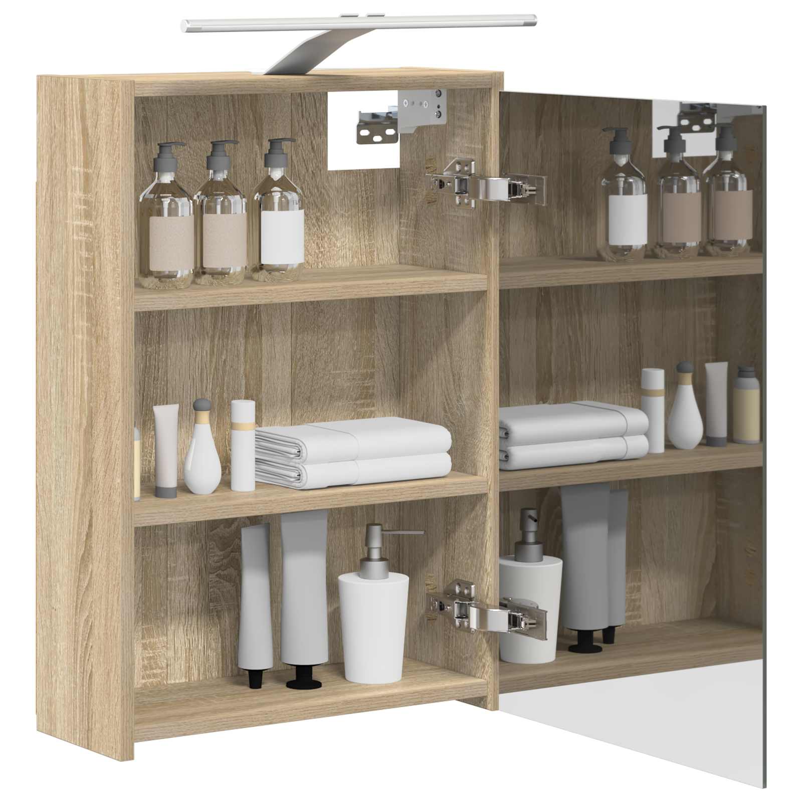Badkamer spiegelkast met plank Sonoma Eiken 43 x 16 x 62.5 cm