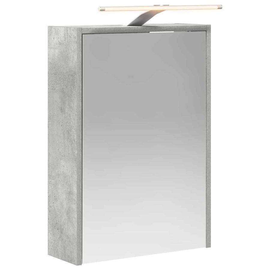 Badkamer spiegelkast Beton Grijs 43 x 16 x 62.5 cm Bewerkt hout