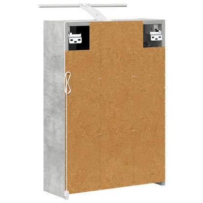 Badkamer spiegelkast Beton Grijs 43 x 16 x 62.5 cm Bewerkt hout