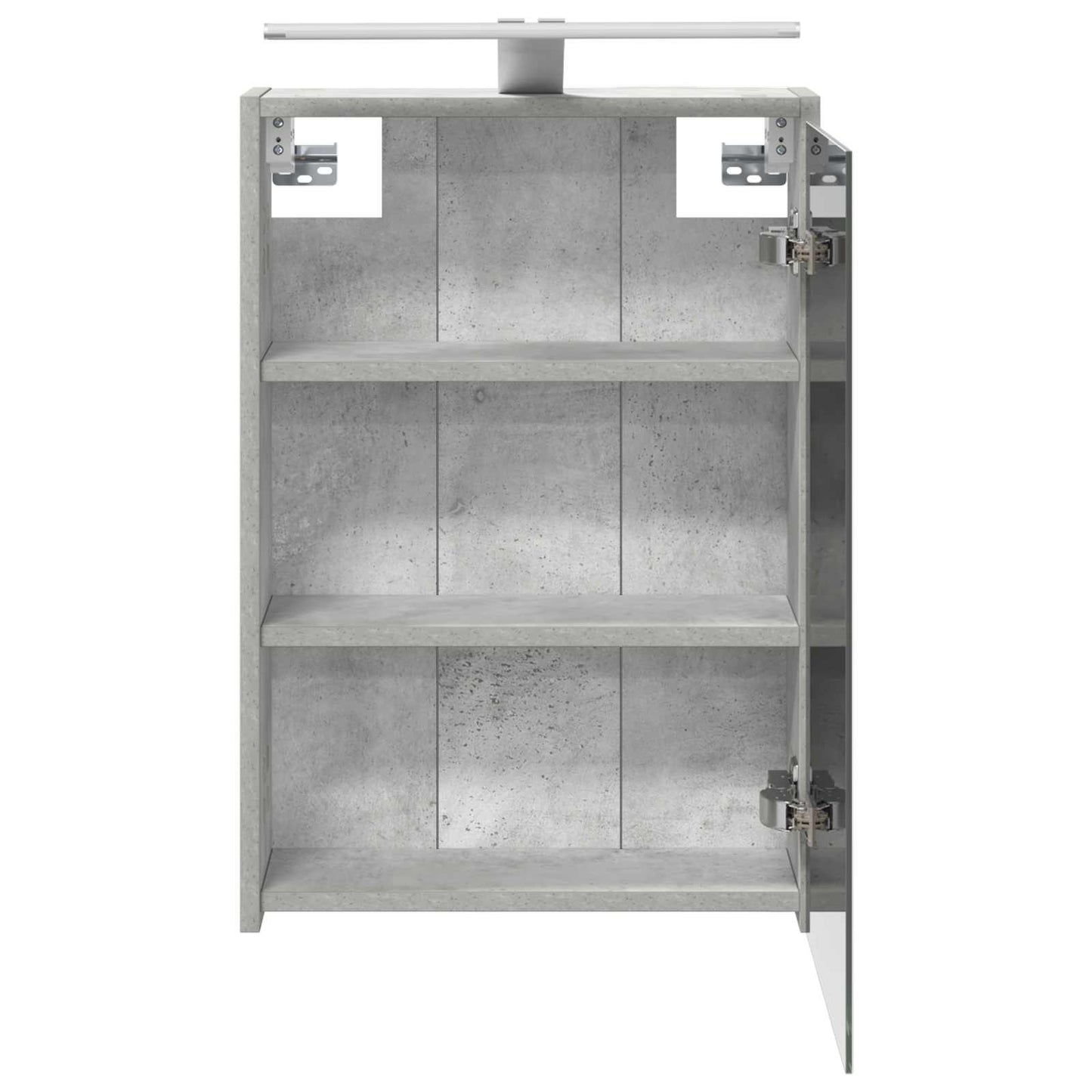 Badkamer spiegelkast Beton Grijs 43 x 16 x 62.5 cm Bewerkt hout