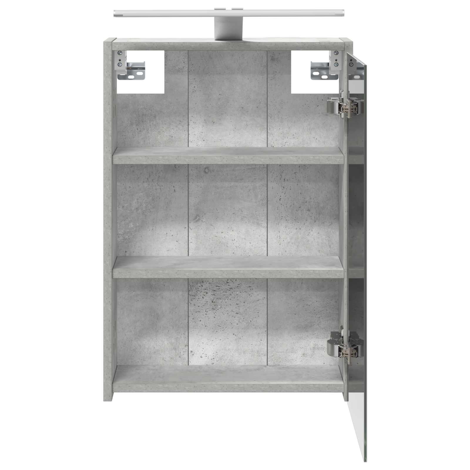 Badkamer spiegelkast Beton Grijs 43 x 16 x 62.5 cm Bewerkt hout