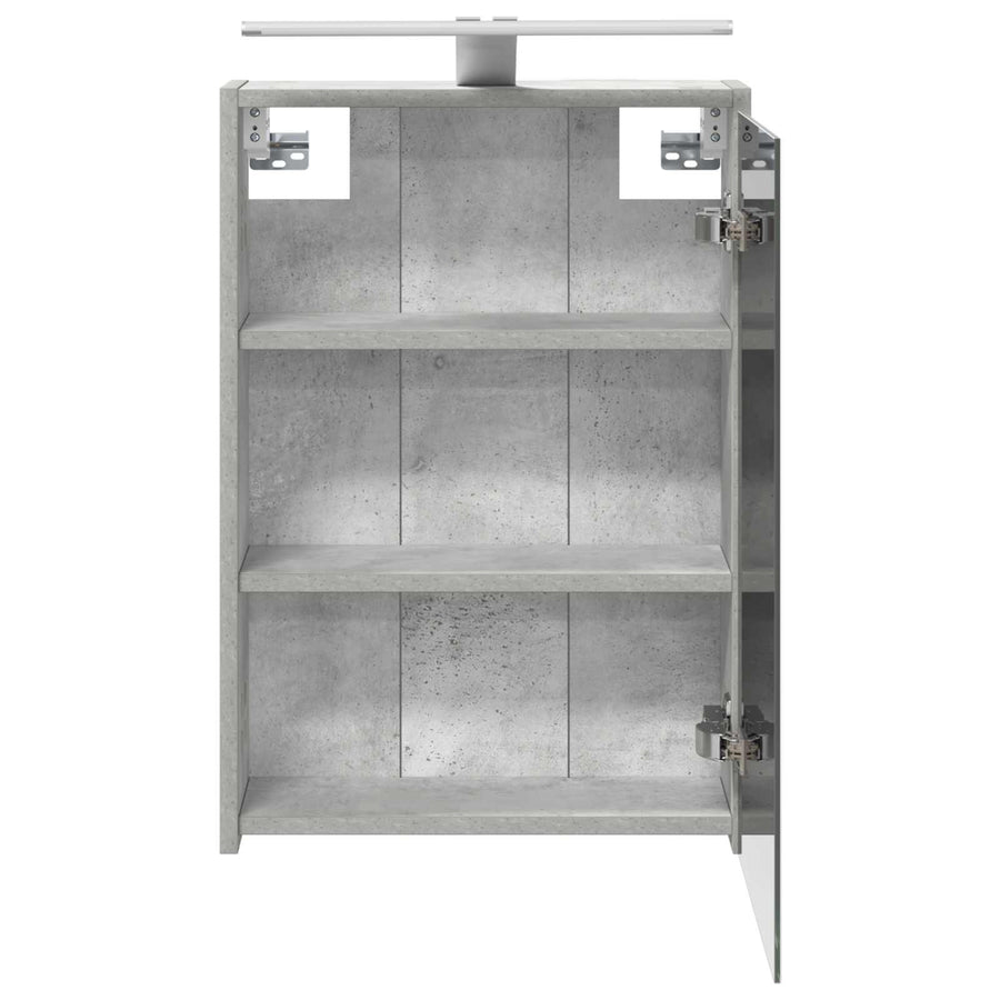 Badkamer spiegelkast Beton Grijs 43 x 16 x 62.5 cm Bewerkt hout