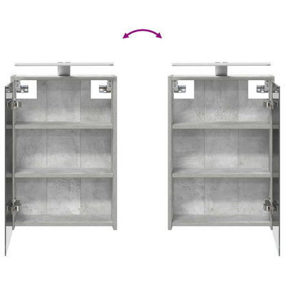 Badkamer spiegelkast Beton Grijs 43 x 16 x 62.5 cm Bewerkt hout