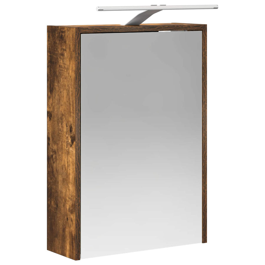 Badkamer spiegelkast met plank Gerookt eiken 43 x 16 x 62.5 cm