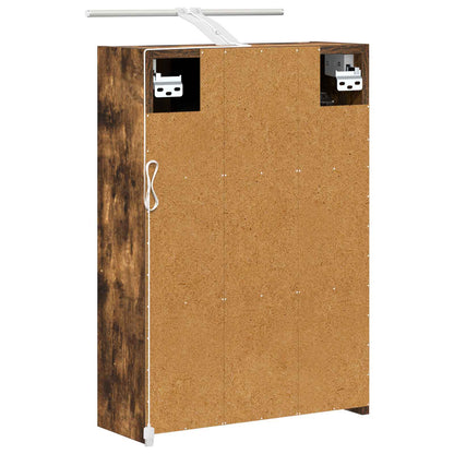 Badkamer spiegelkast met plank Gerookt eiken 43 x 16 x 62.5 cm