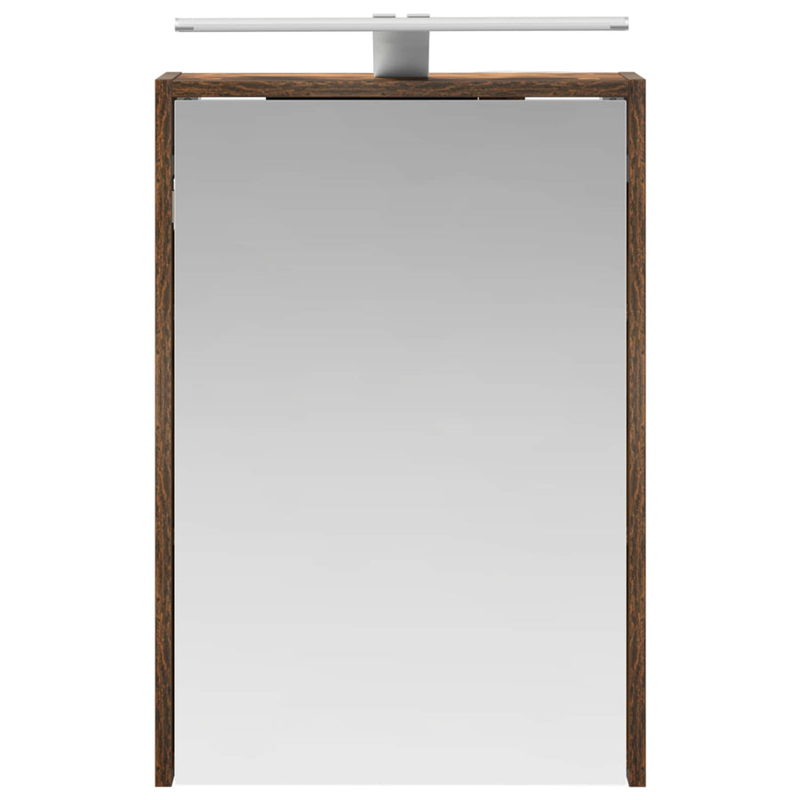 Badkamer spiegelkast met plank Gerookt eiken 43 x 16 x 62.5 cm