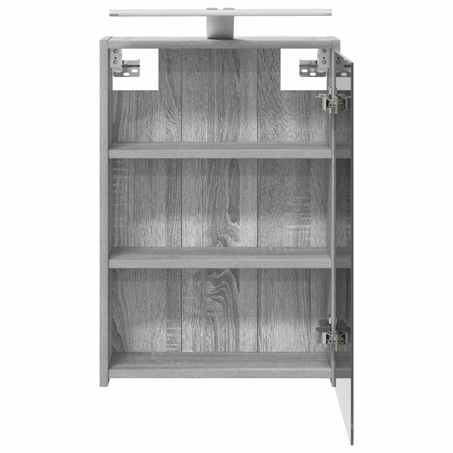 Badkamer spiegelkast met plank Grijs Sonoma 43 x 16 x 62.5 cm