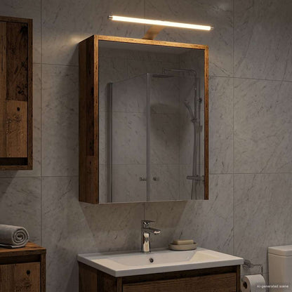 Badkamer spiegelkast Oudhout 43 x 16 x 62.5 cm Bewerkt hout