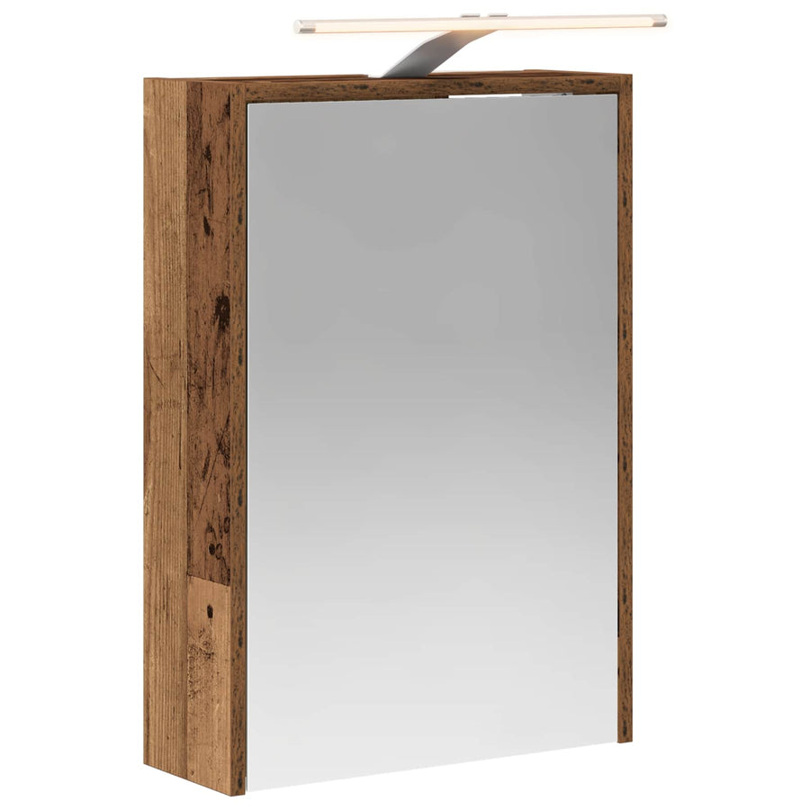 Badkamer spiegelkast Oudhout 43 x 16 x 62.5 cm Bewerkt hout