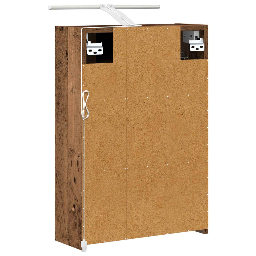 Badkamer spiegelkast Oudhout 43 x 16 x 62.5 cm Bewerkt hout
