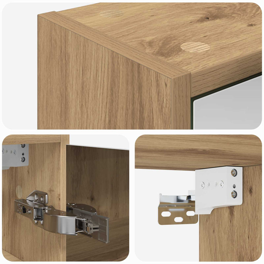 Badkamer spiegelkast Ambachtelijk eiken 43 x 16 x 62.5 cm